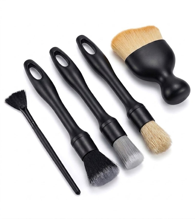 Kit 5 pinceaux detailing NTC Pro pour intérieur voiture